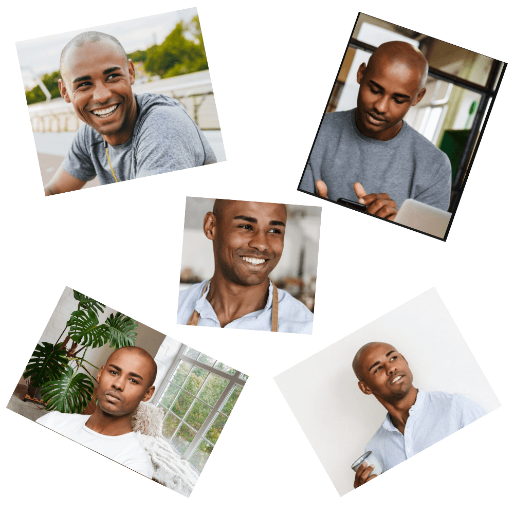 User uploading selfies for AI professional headshot generation